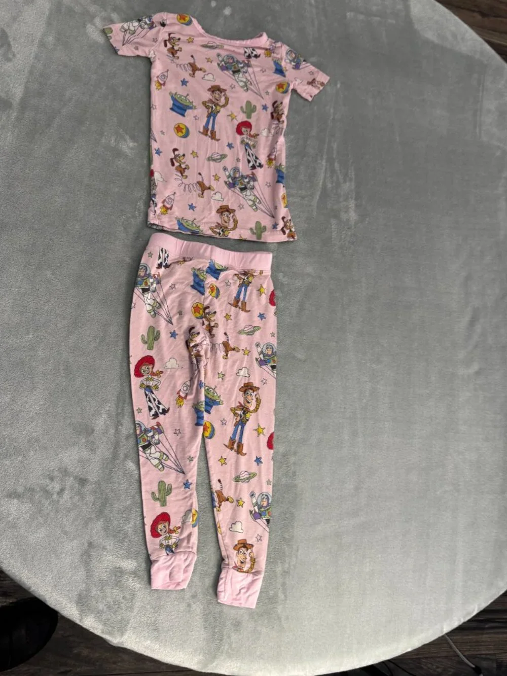 Little Sleepies Disney Story Pals Pink Two Piece Pajamas 18-24 Months